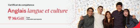 McGill SCS Certificate in English Language and Culture Header French