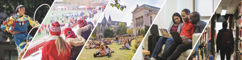 Collage of students at McGill
