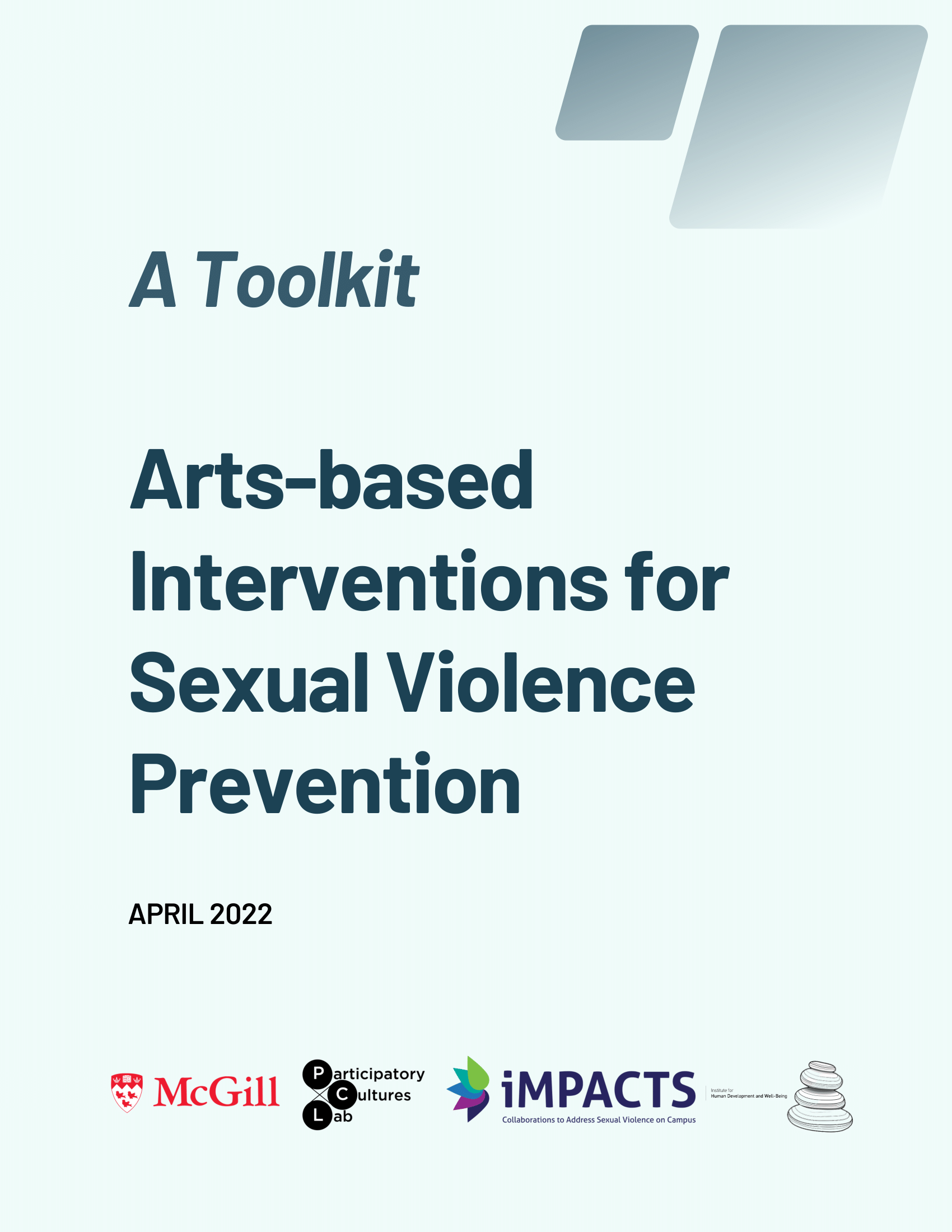 cover of the arts-based toolkit