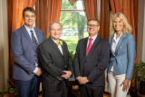 Group photo from left to right of Pedro Rosa-Neto, Serge Gauthier, José A. Morais and Claire Webster