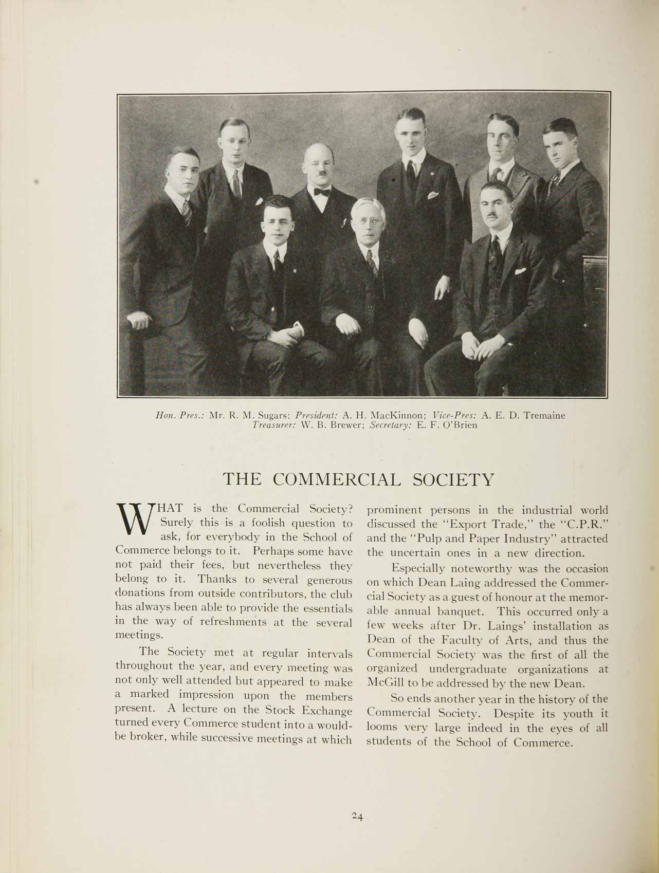 McGill Yearbook: 1923