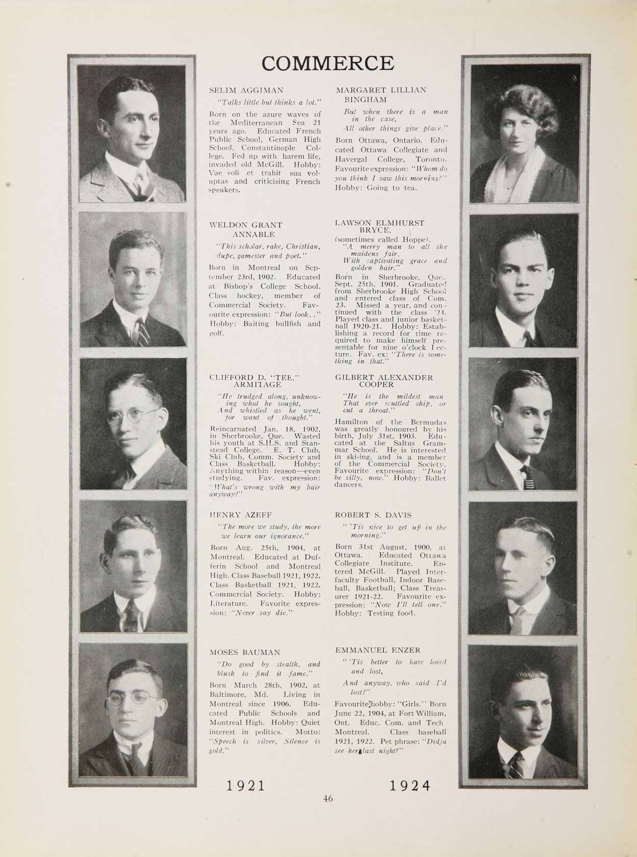 McGill Yearbook: 1924