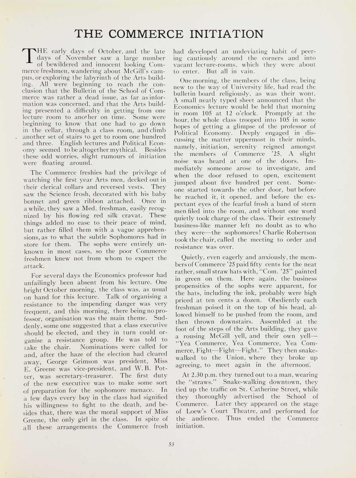 McGill Yearbook: 1924