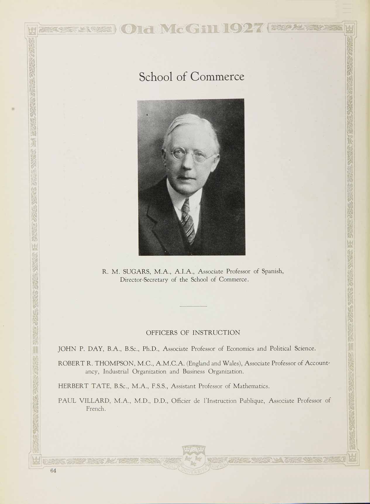 McGill Yearbook: 1927