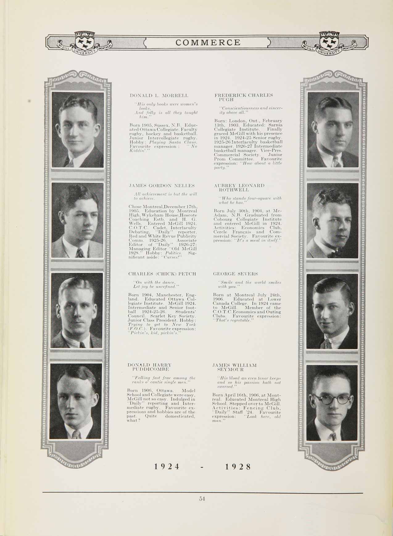 McGill Yearbook: 1928