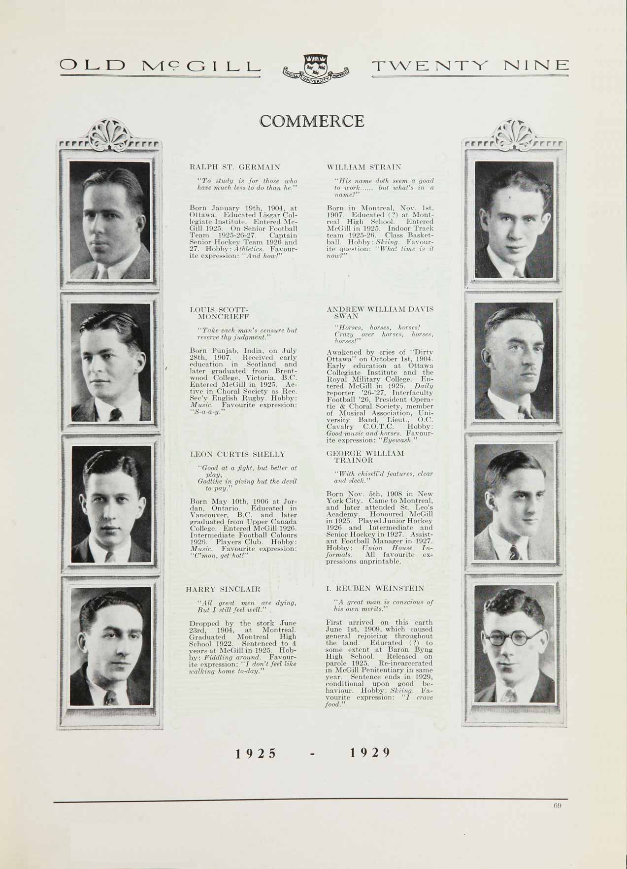 McGill Yearbook: 1929