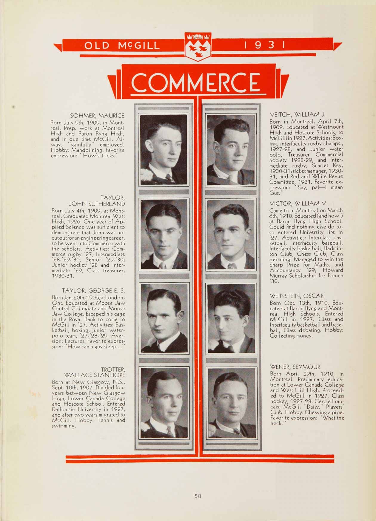 McGill Yearbook: 1931