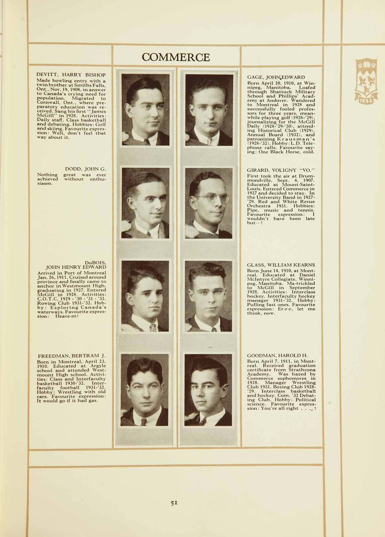 McGill Yearbook: 1932