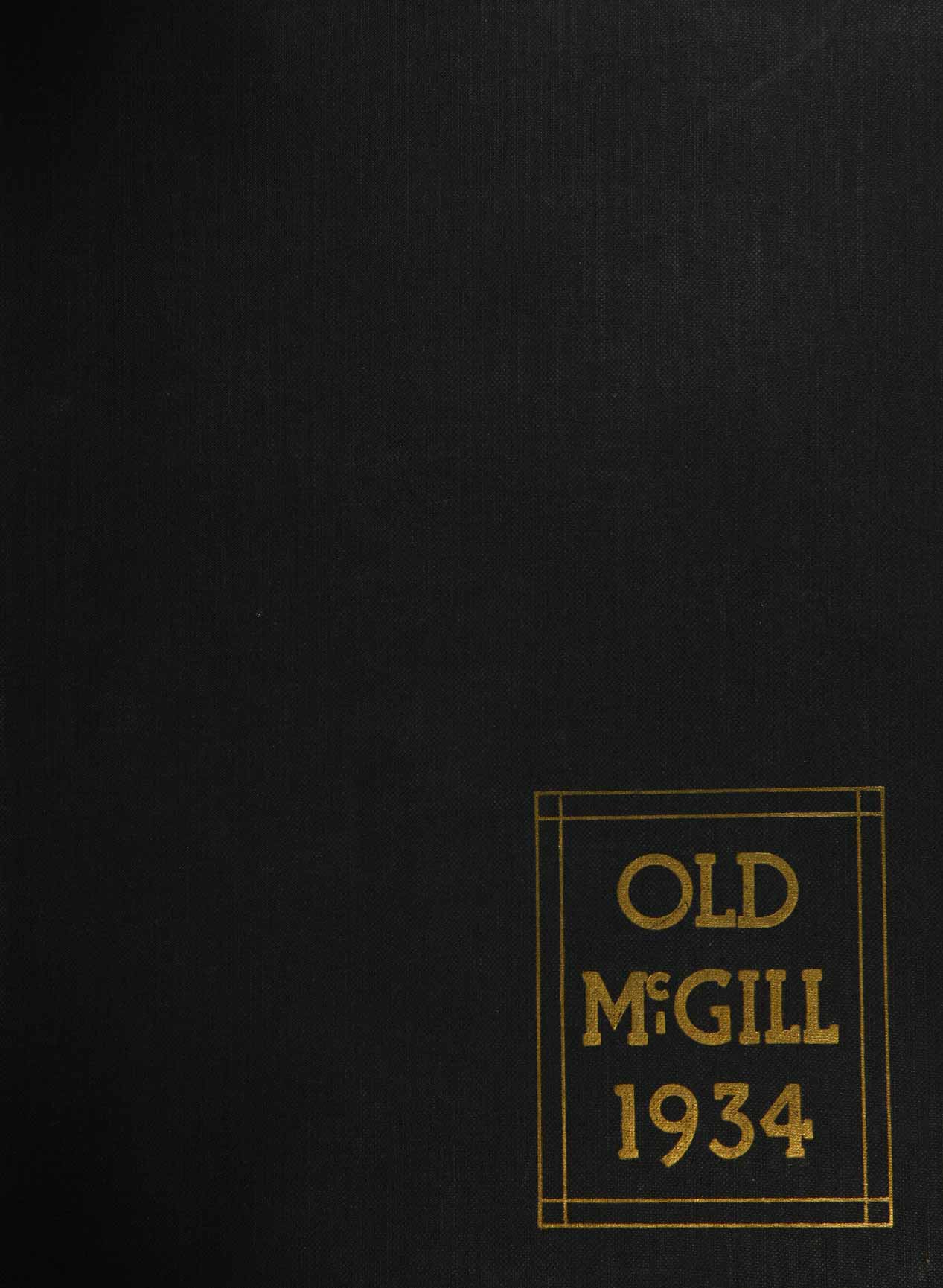 McGill Yearbook: 1934