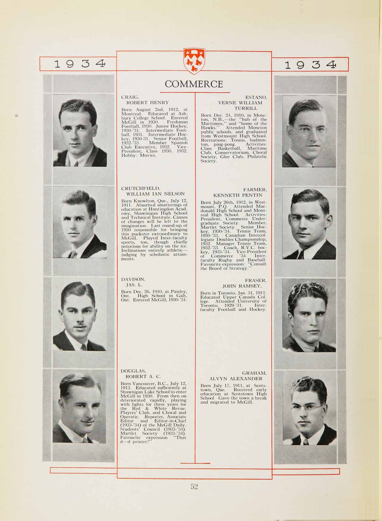 McGill Yearbook: 1934