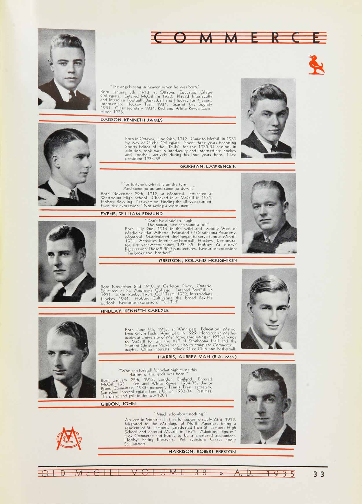 McGill Yearbook: 1935