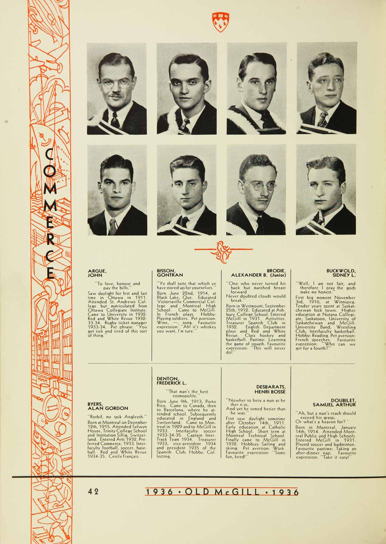 McGill Yearbook: 1936