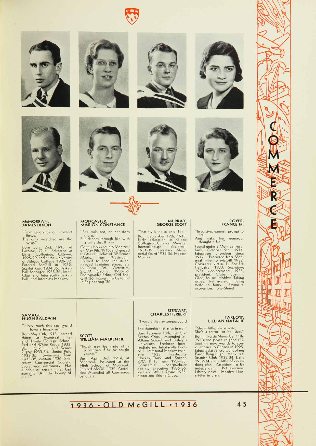 McGill Yearbook: 1936
