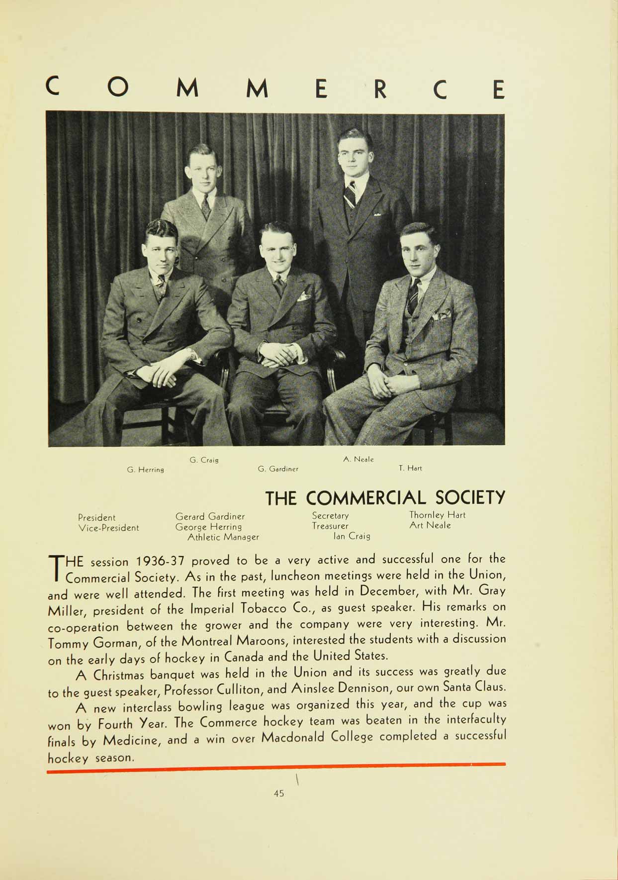 McGill Yearbook: 1937