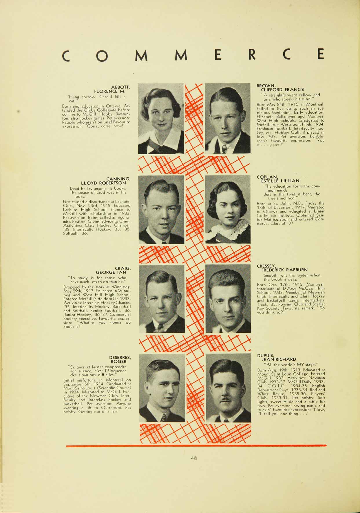 McGill Yearbook: 1937