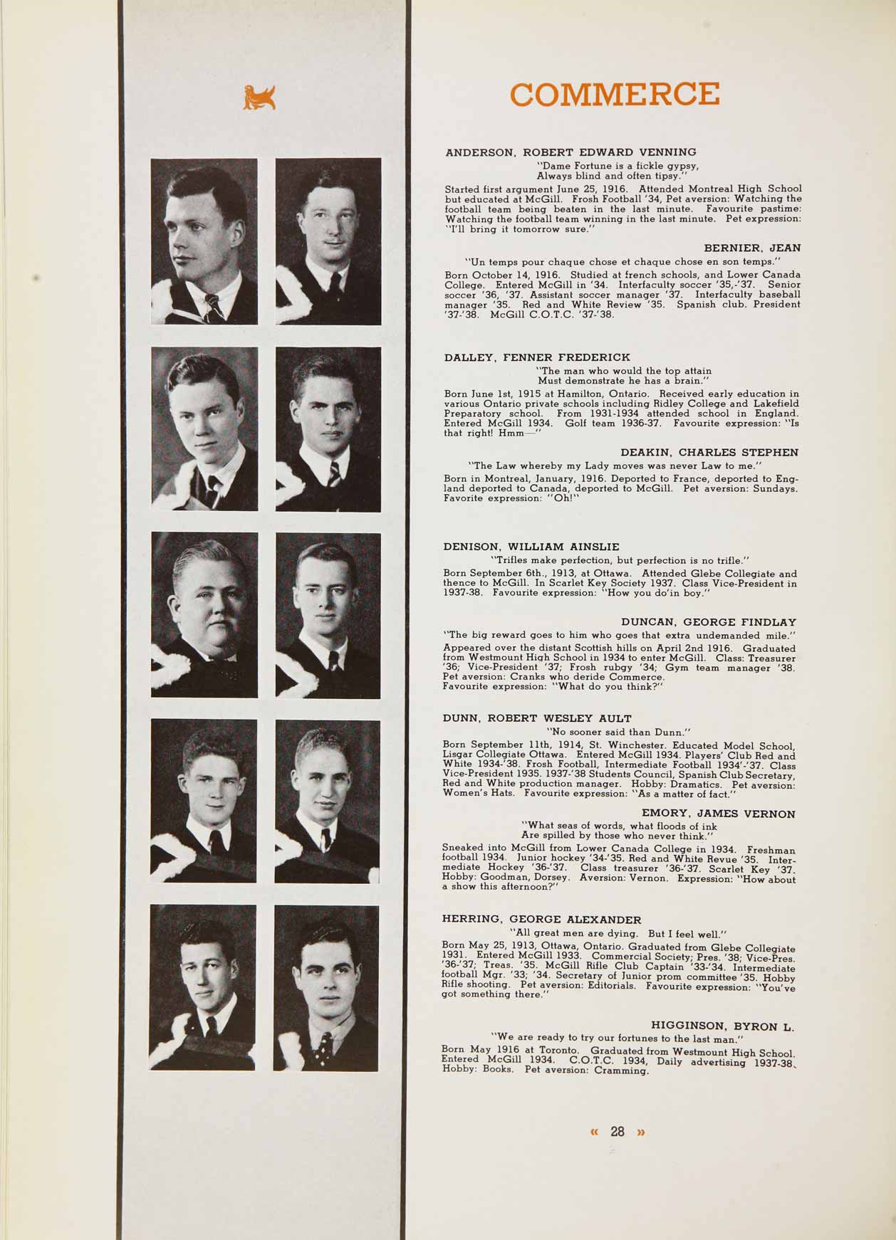 McGill Yearbook: 1938