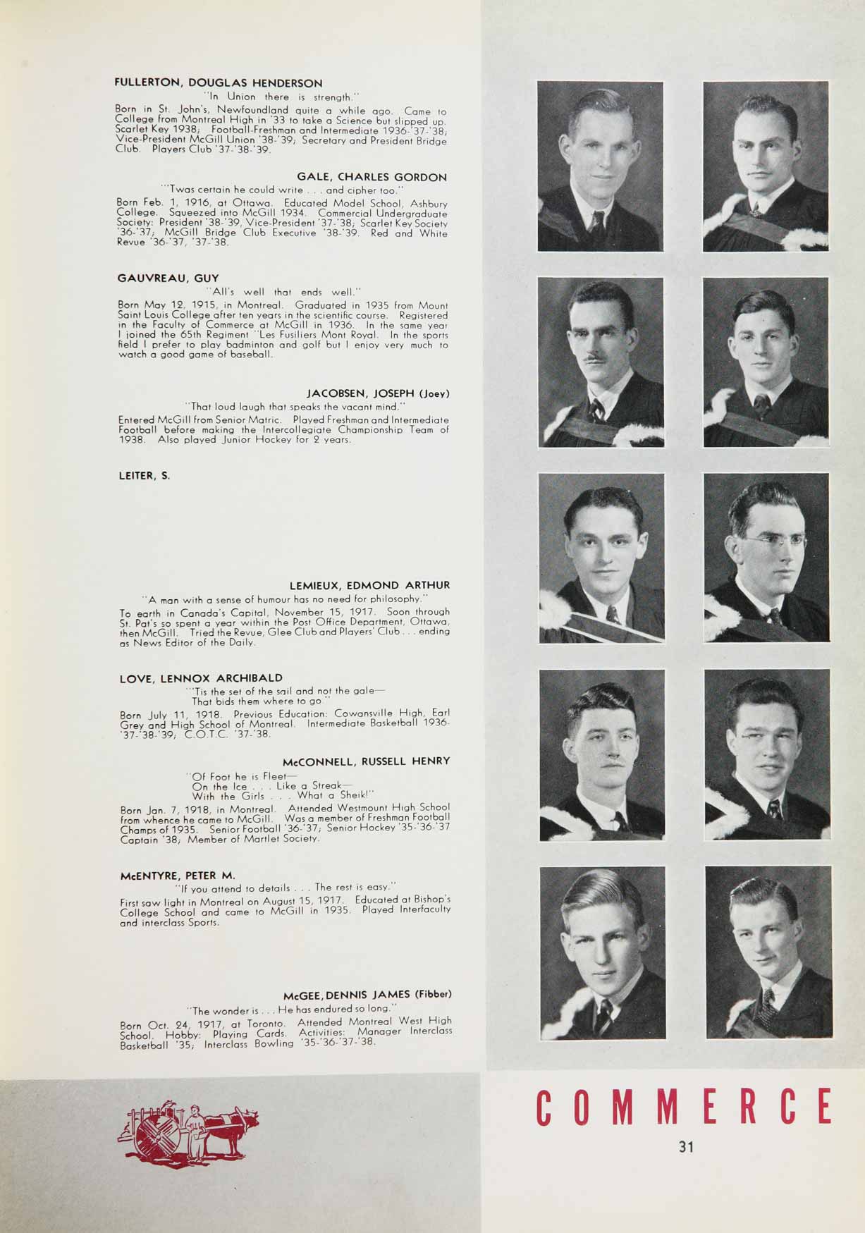 McGill Yearbook: 1939
