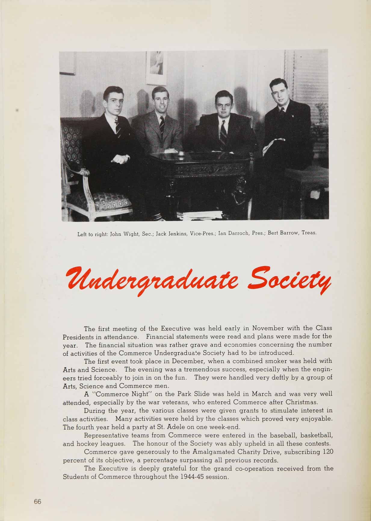 McGill Yearbook: 1945