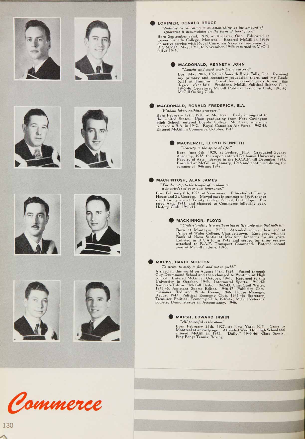 McGill Yearbook: 1947