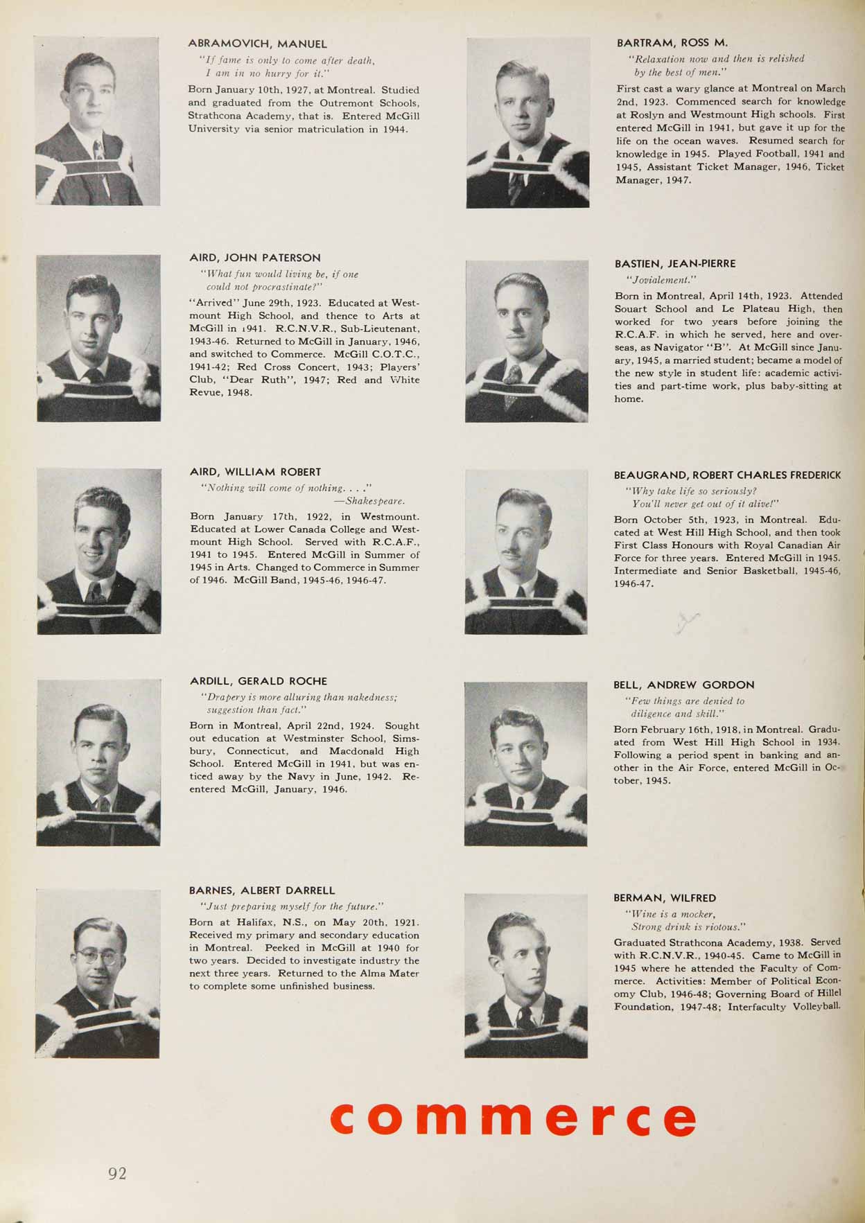 McGill Yearboook: 1948