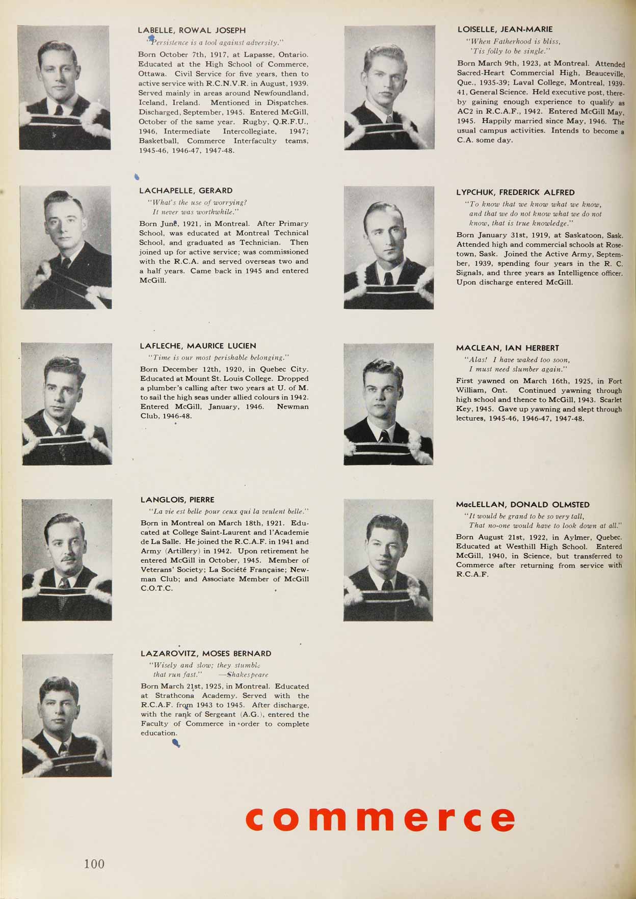 McGill Yearboook: 1948