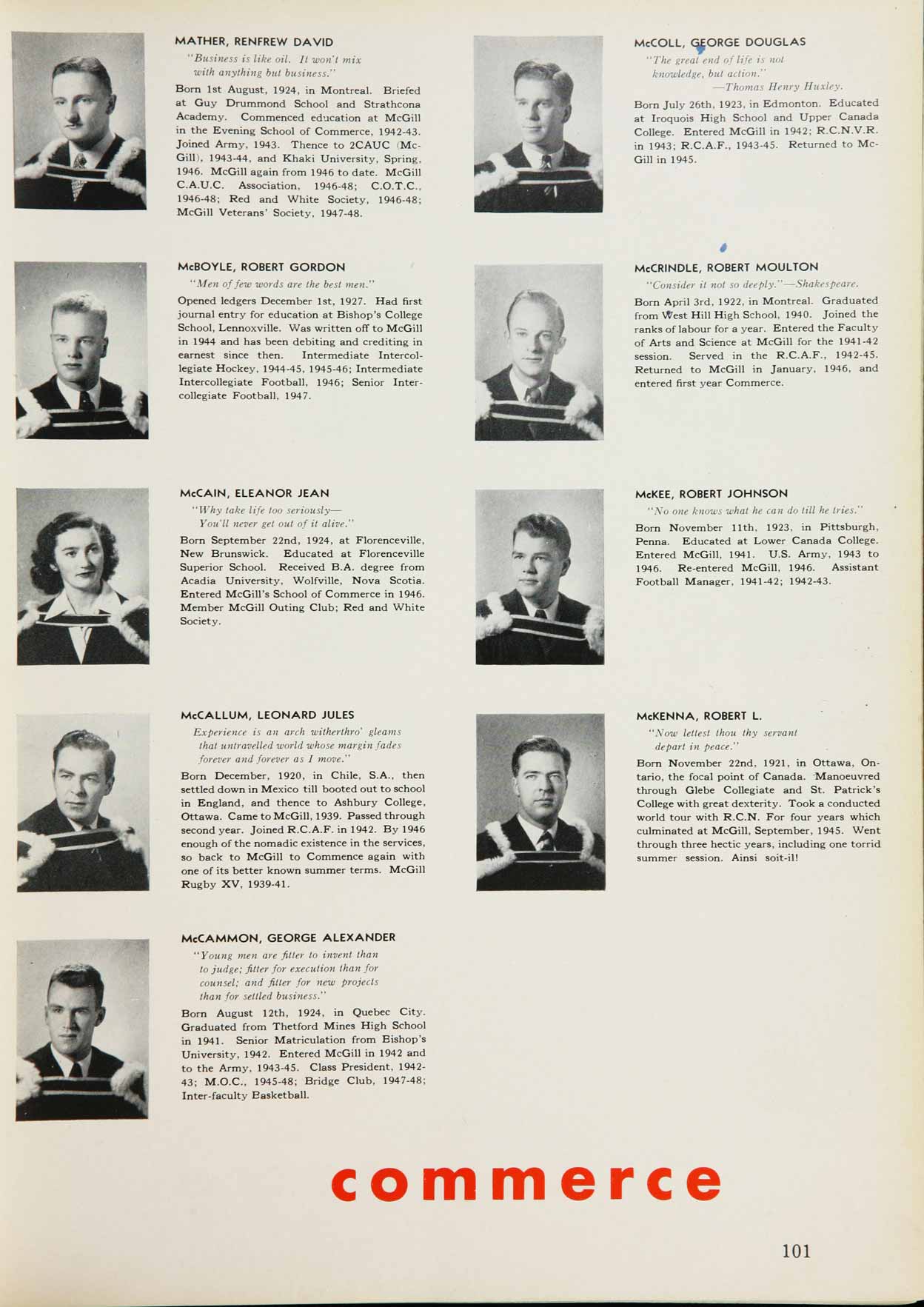 McGill Yearboook: 1948