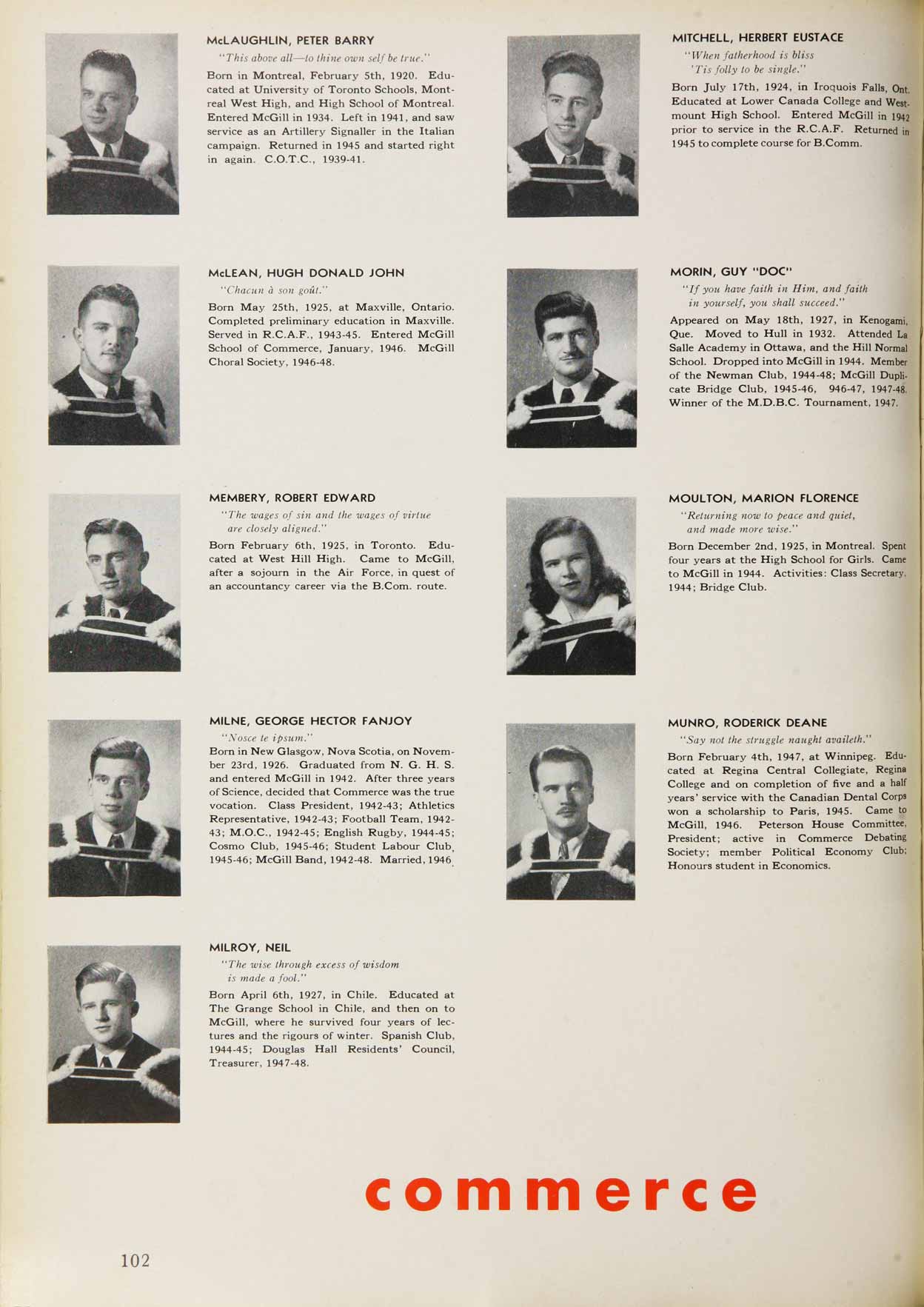 McGill Yearboook: 1948