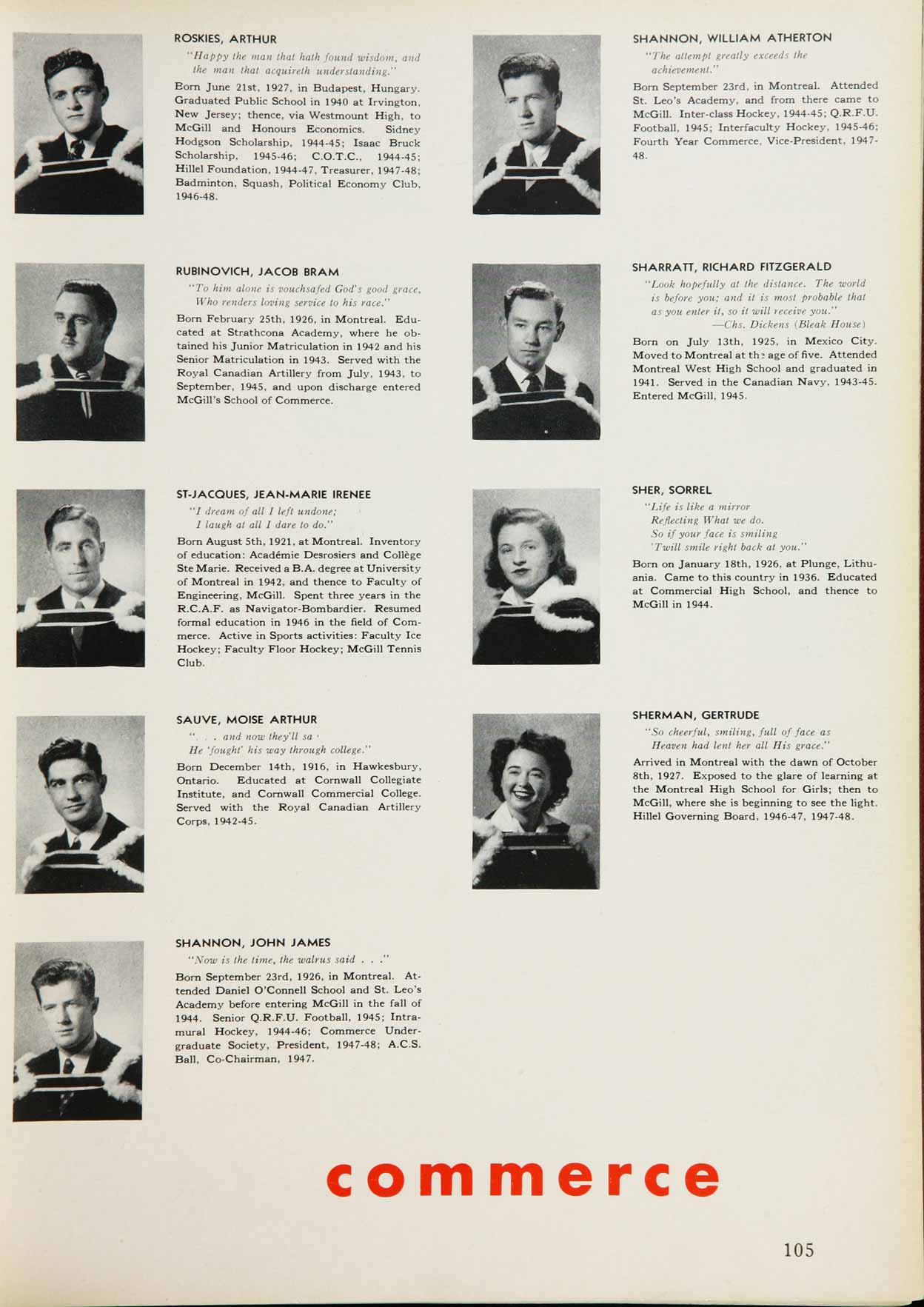 McGill Yearboook: 1948