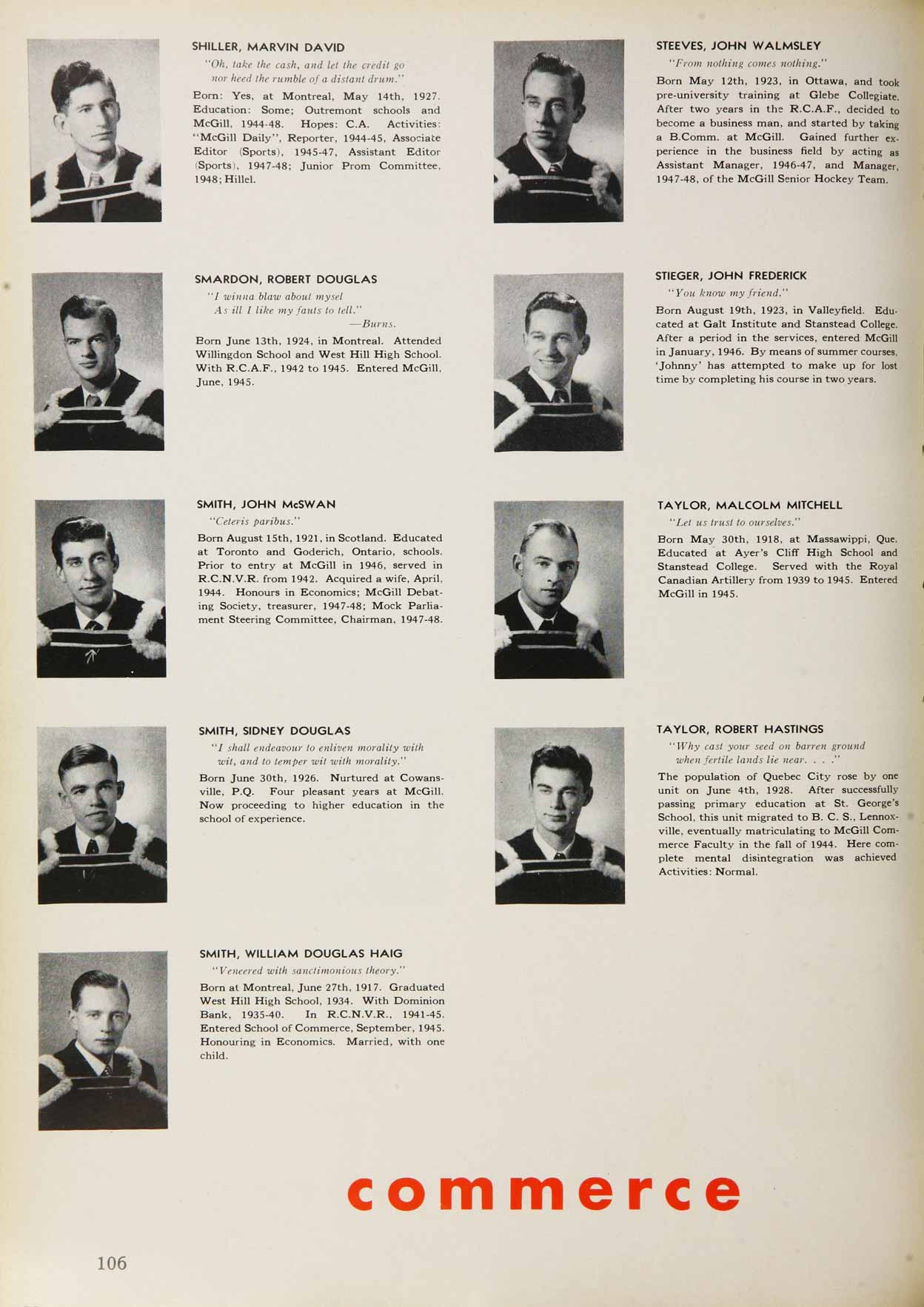 McGill Yearbook: 1948