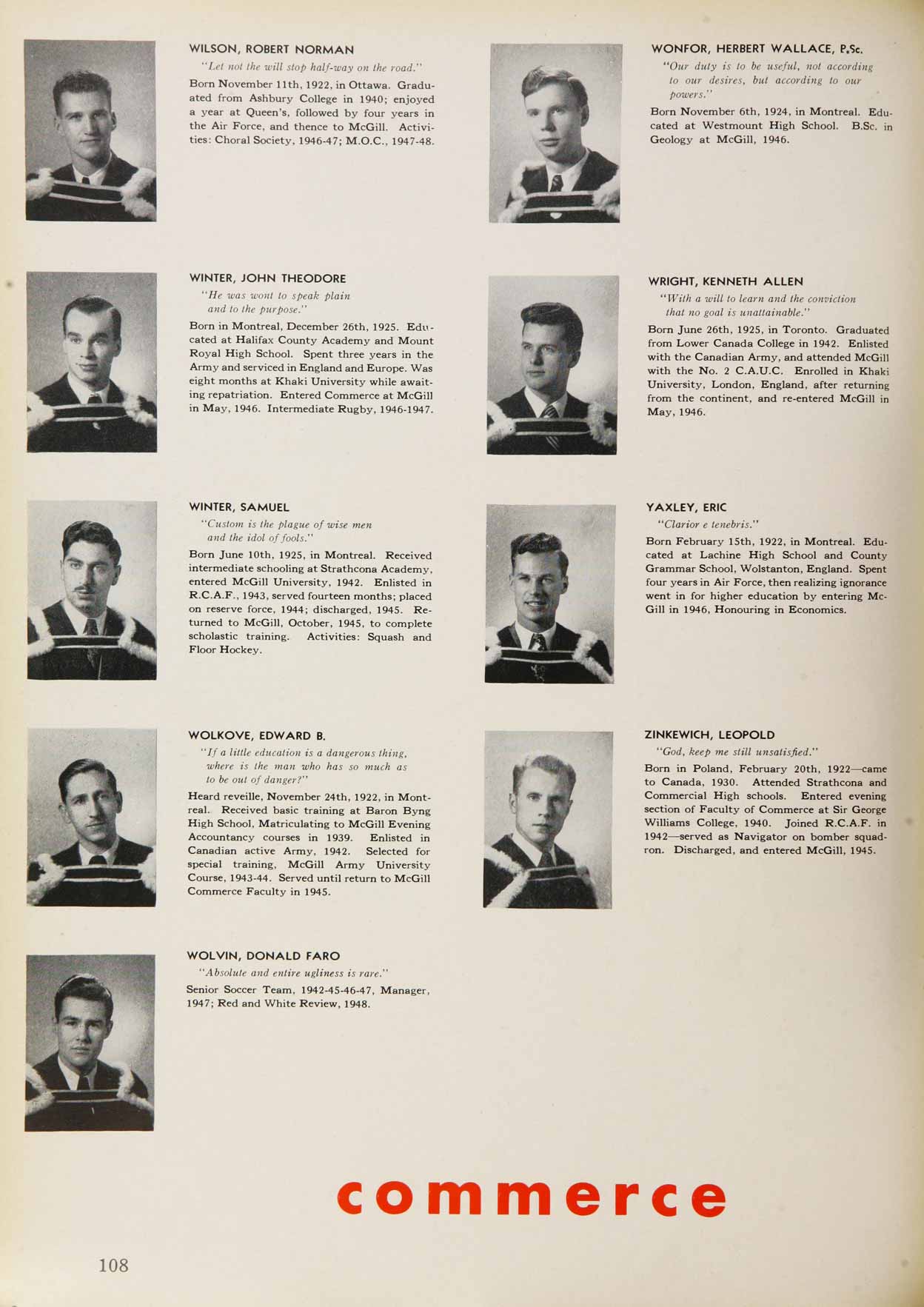 McGill Yearbook: 1948