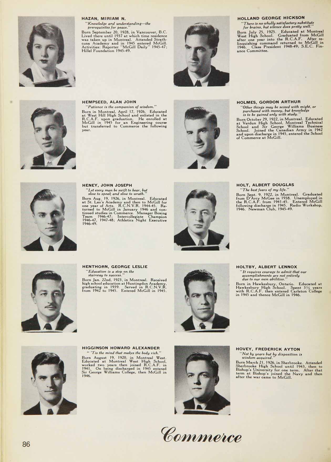 McGill Yearbook: 1949