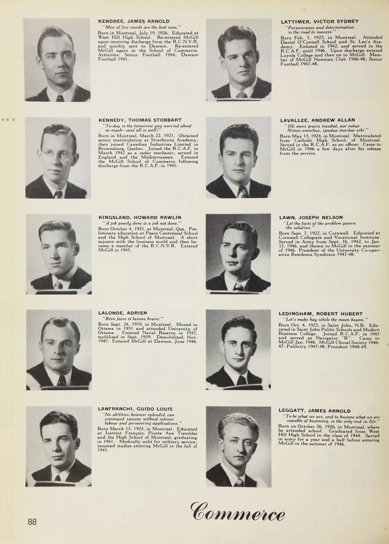 McGill Yearbook: 1949