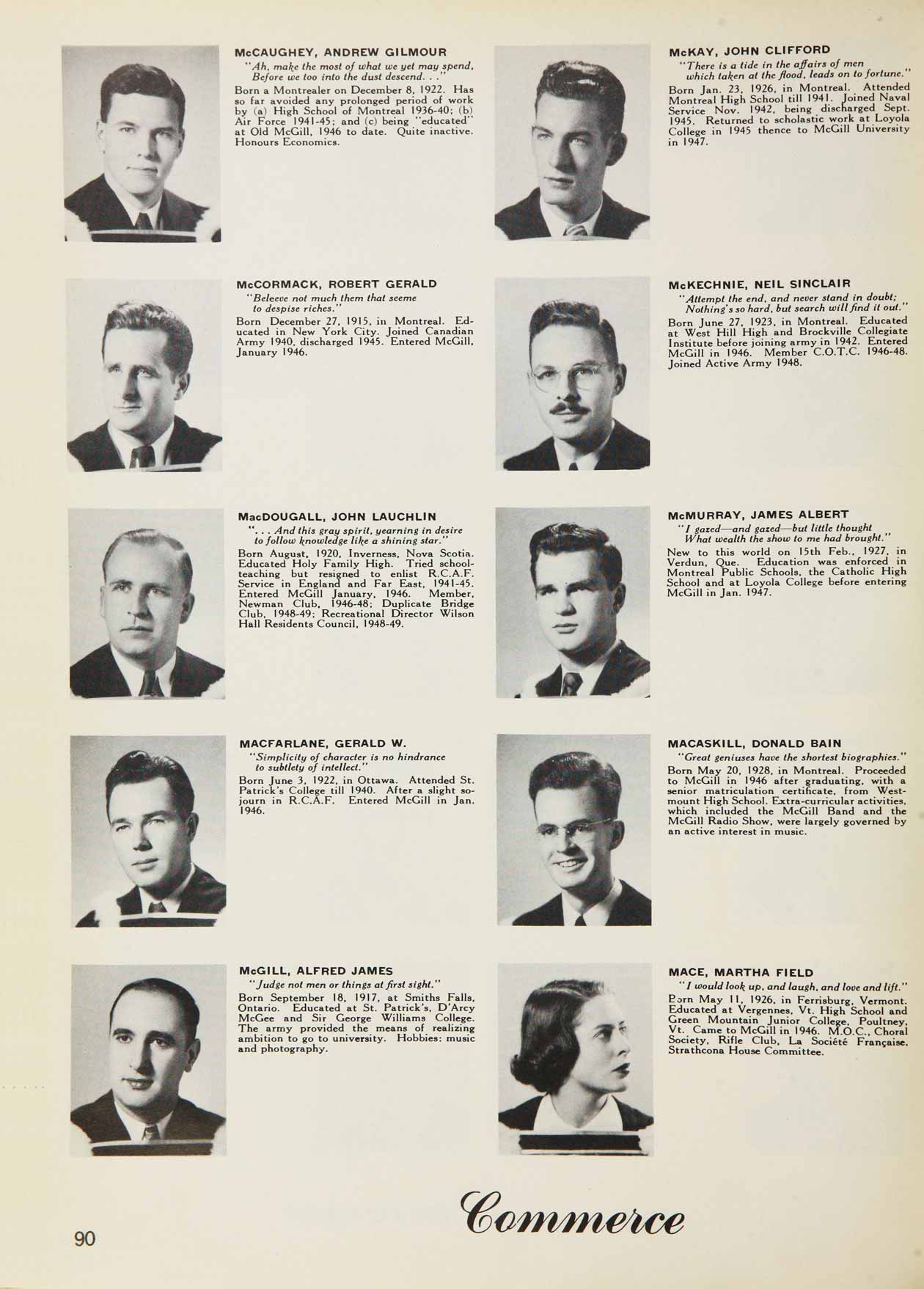 McGill Yearbook: 1949