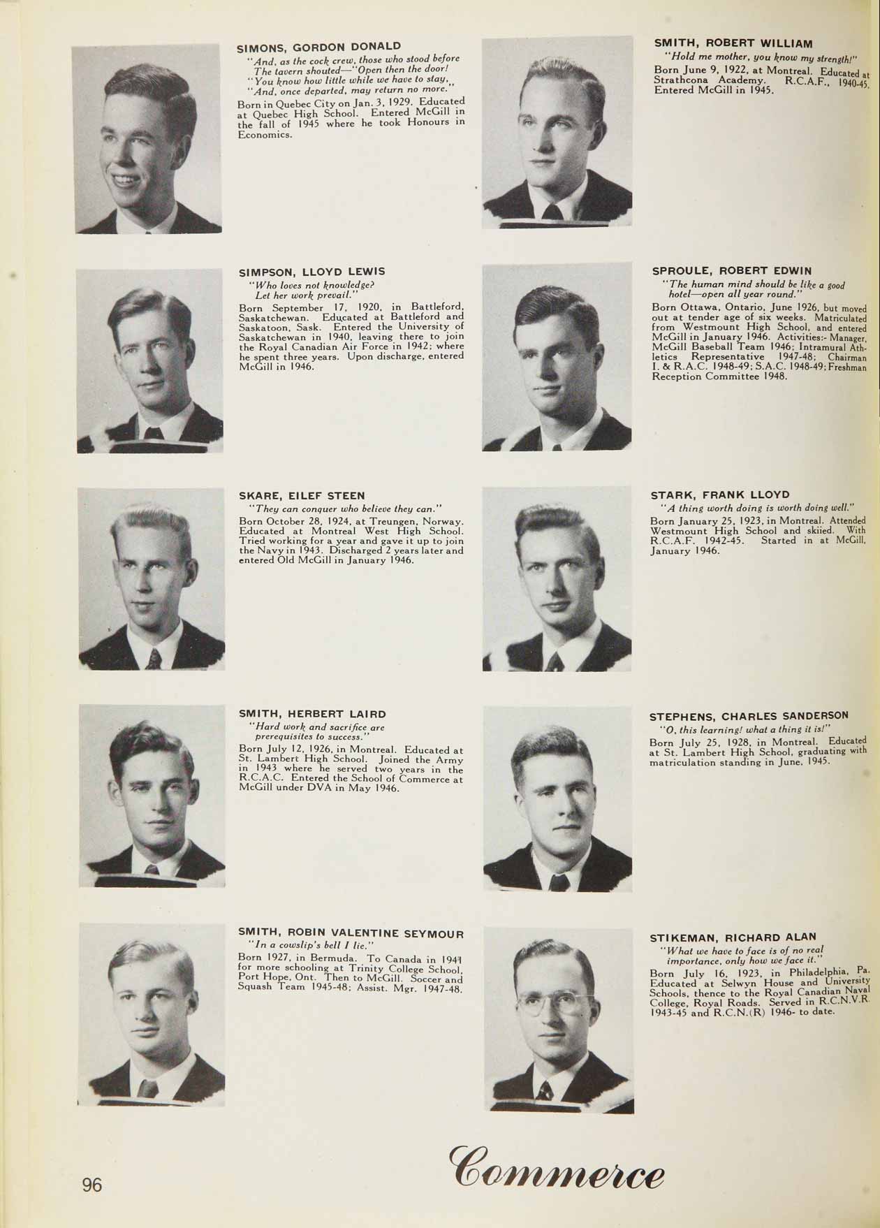 McGill Yearbook: 1949