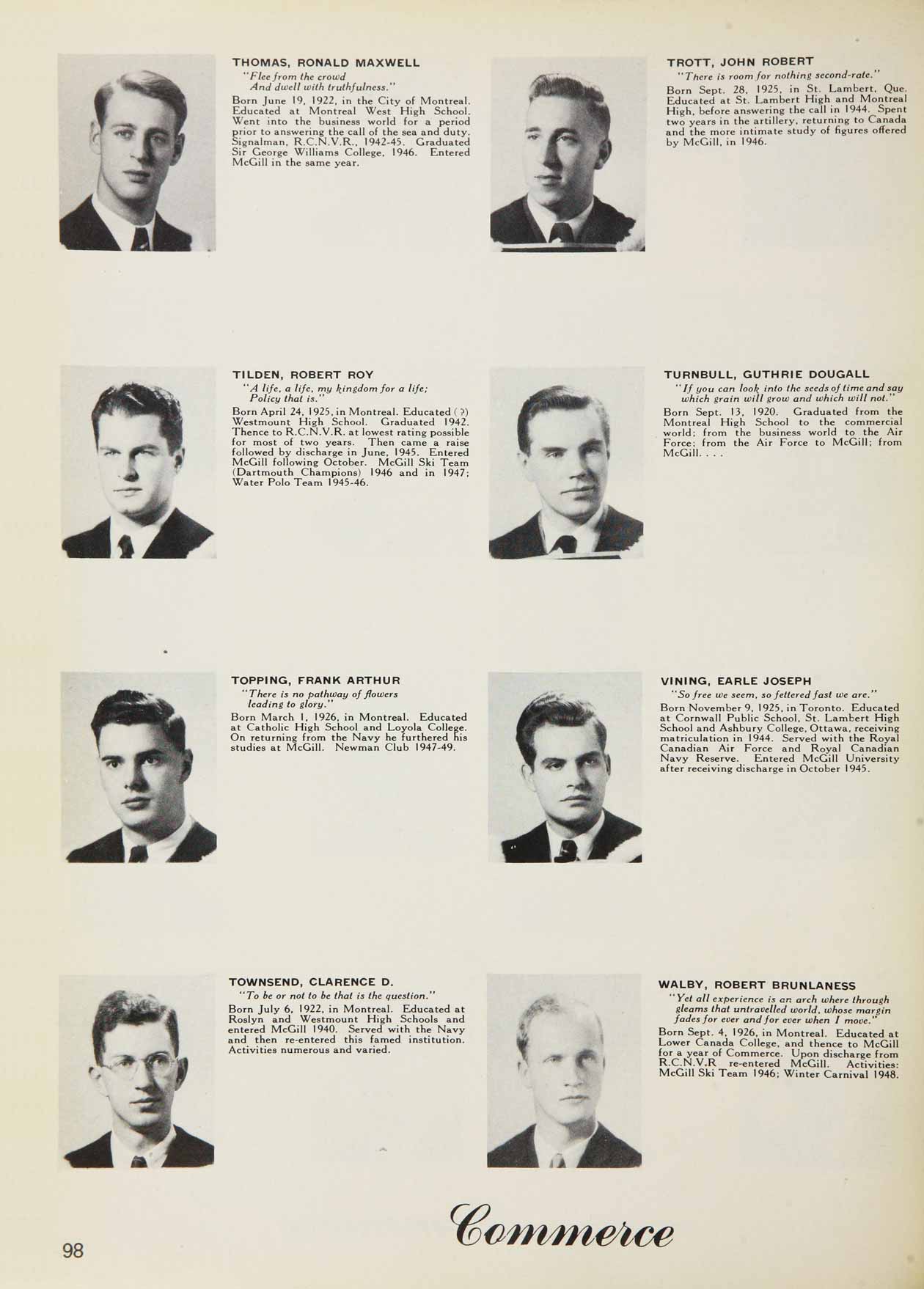 McGill Yearbook: 1949