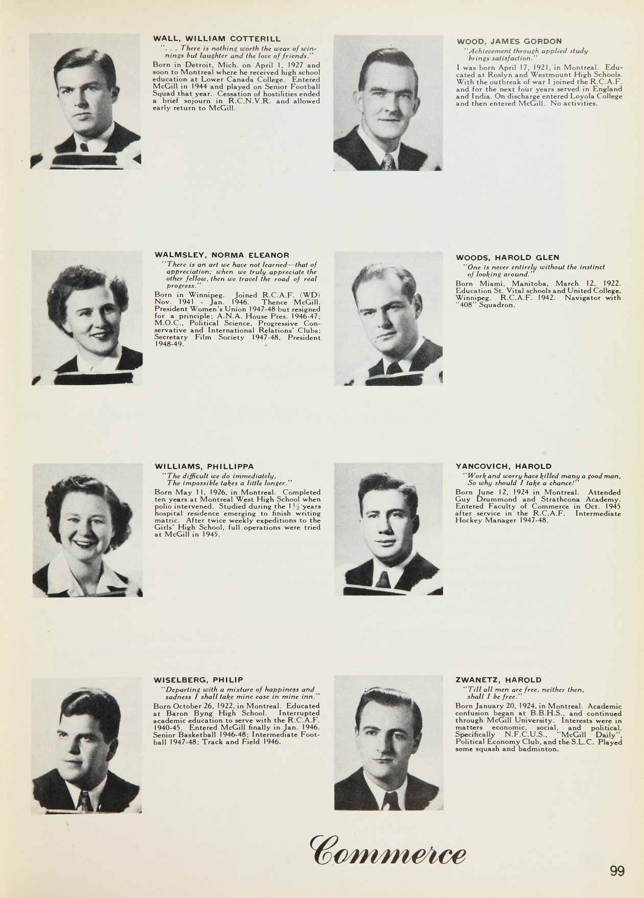 McGill Yearbook: 1949