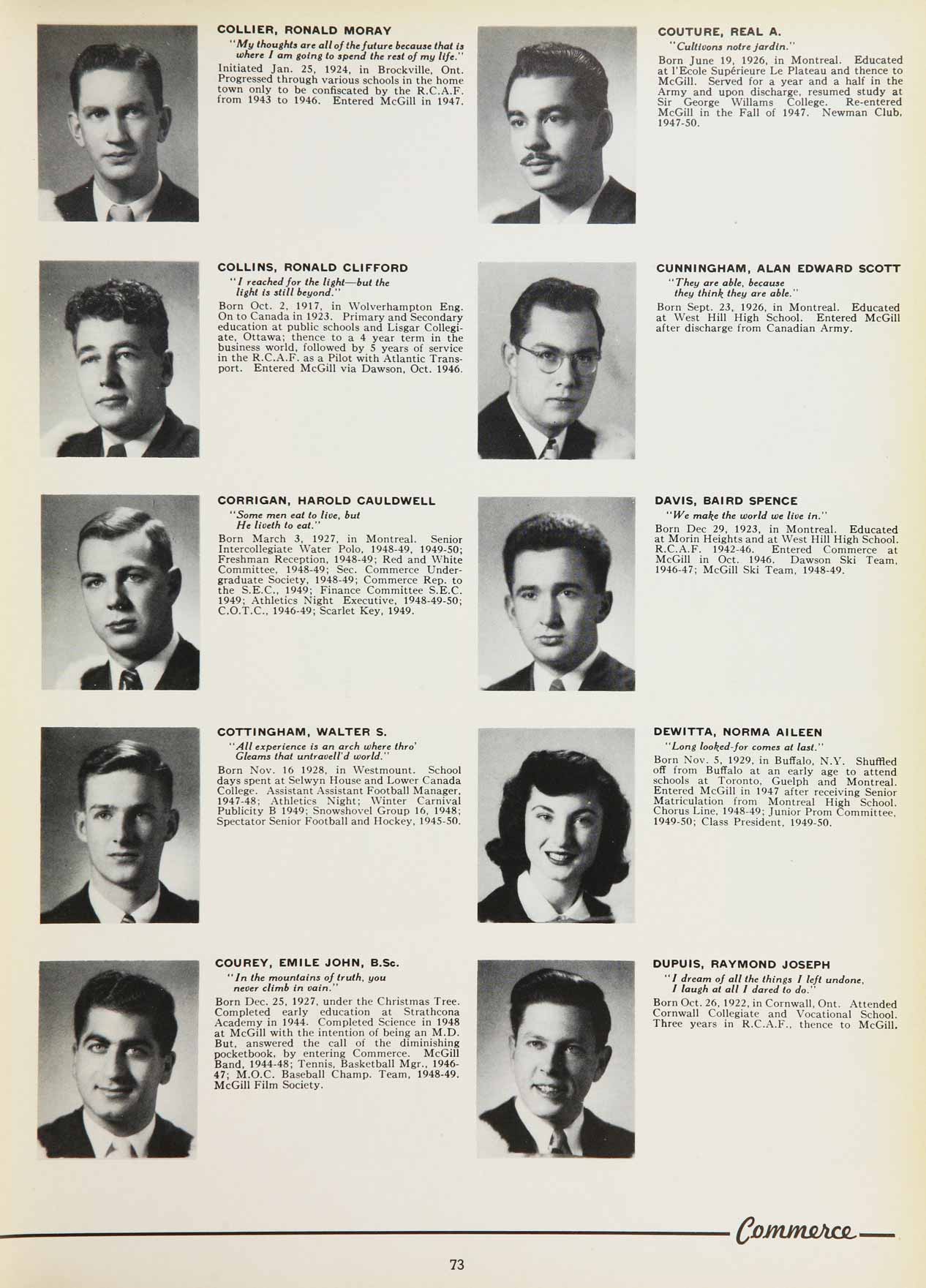 McGill Yearbook: 1950