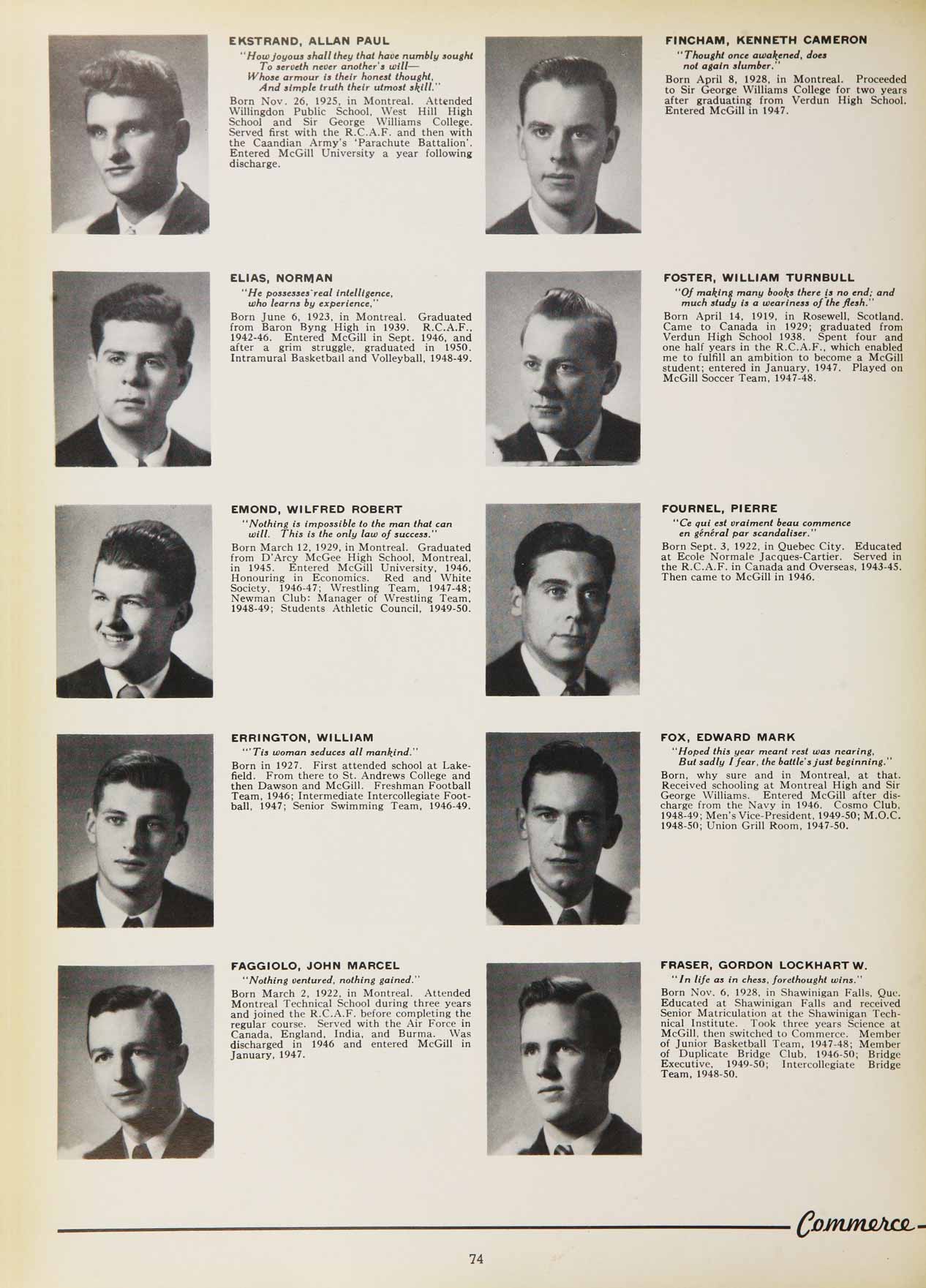 McGill Yearbook: 1950