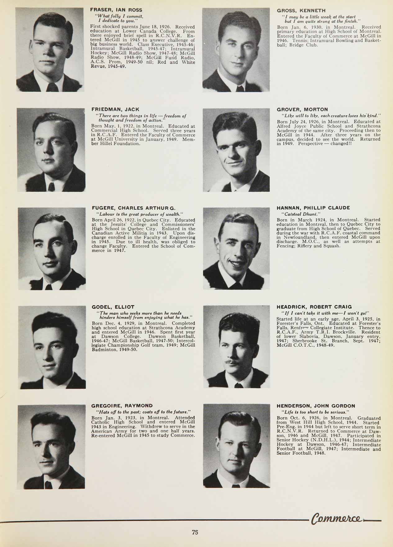 McGill Yearbook: 1950