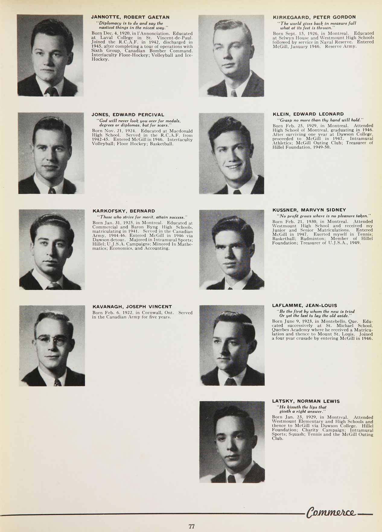 McGill Yearbook: 1950