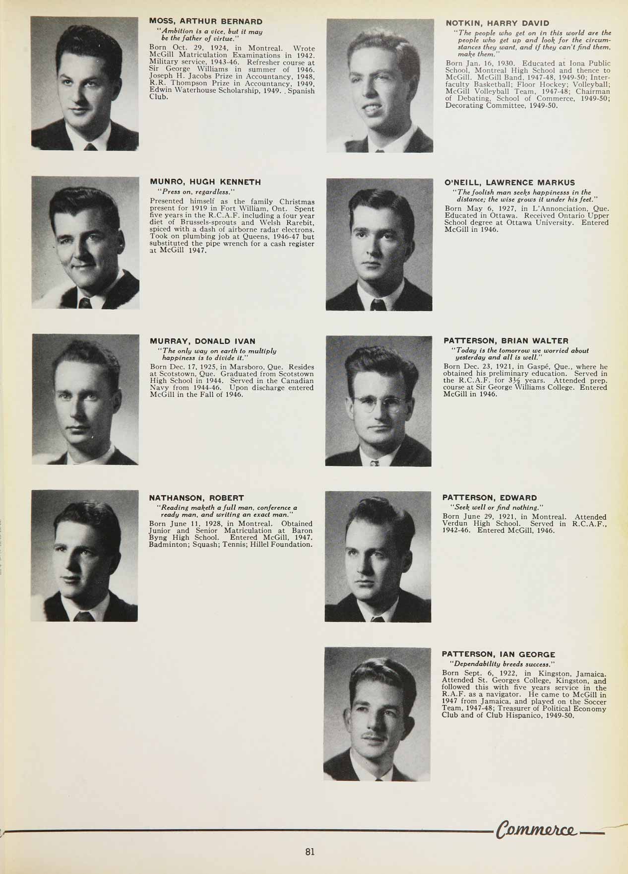 McGill Yearbook: 1950