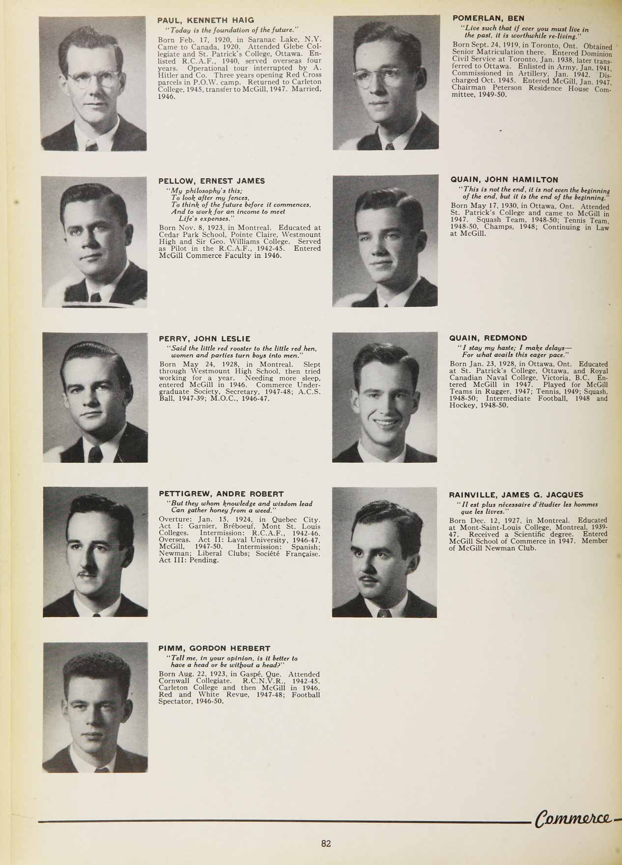 McGill Yearbook: 1950