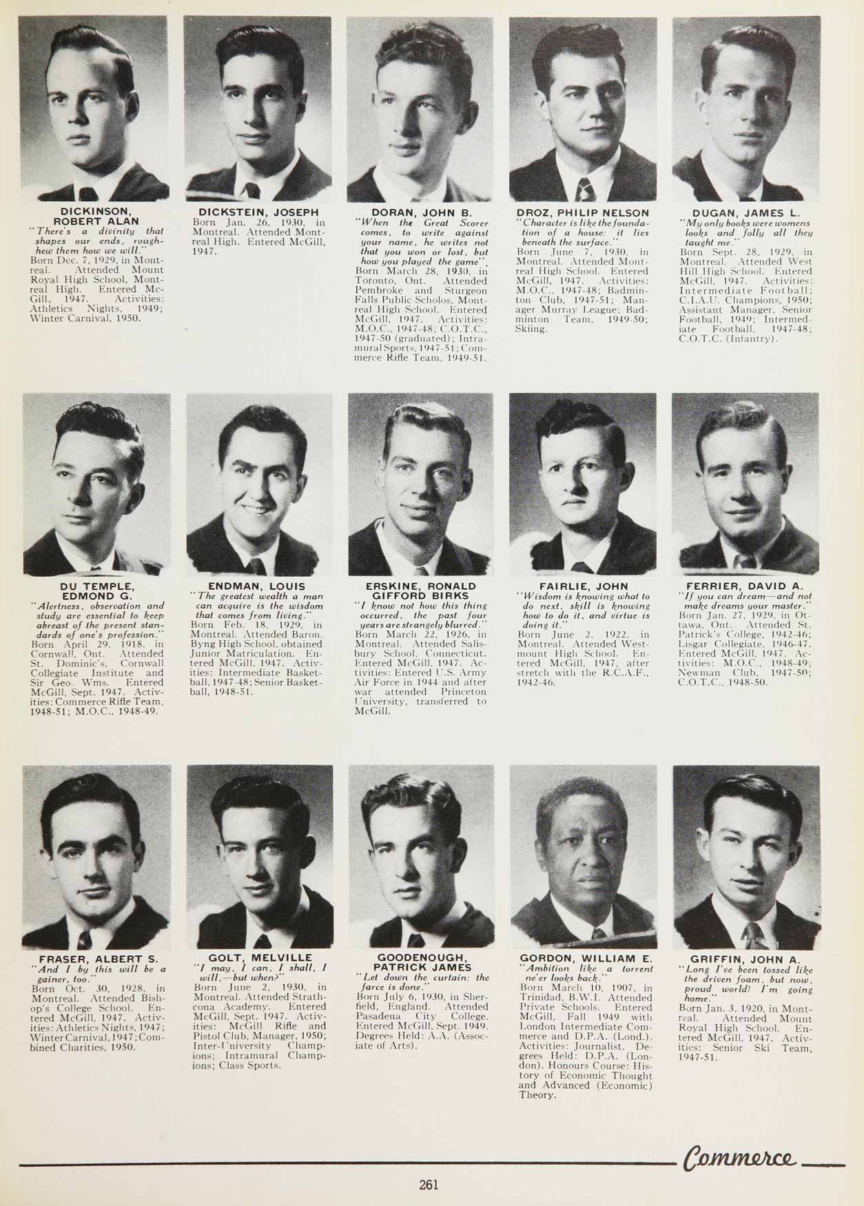 McGill Yearbook: 1951