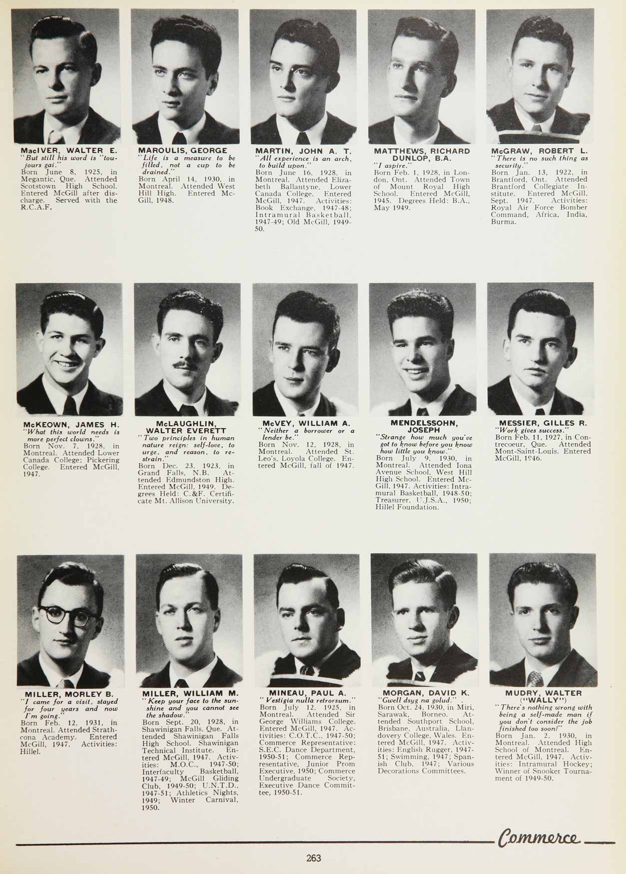 McGill Yearbook: 1951