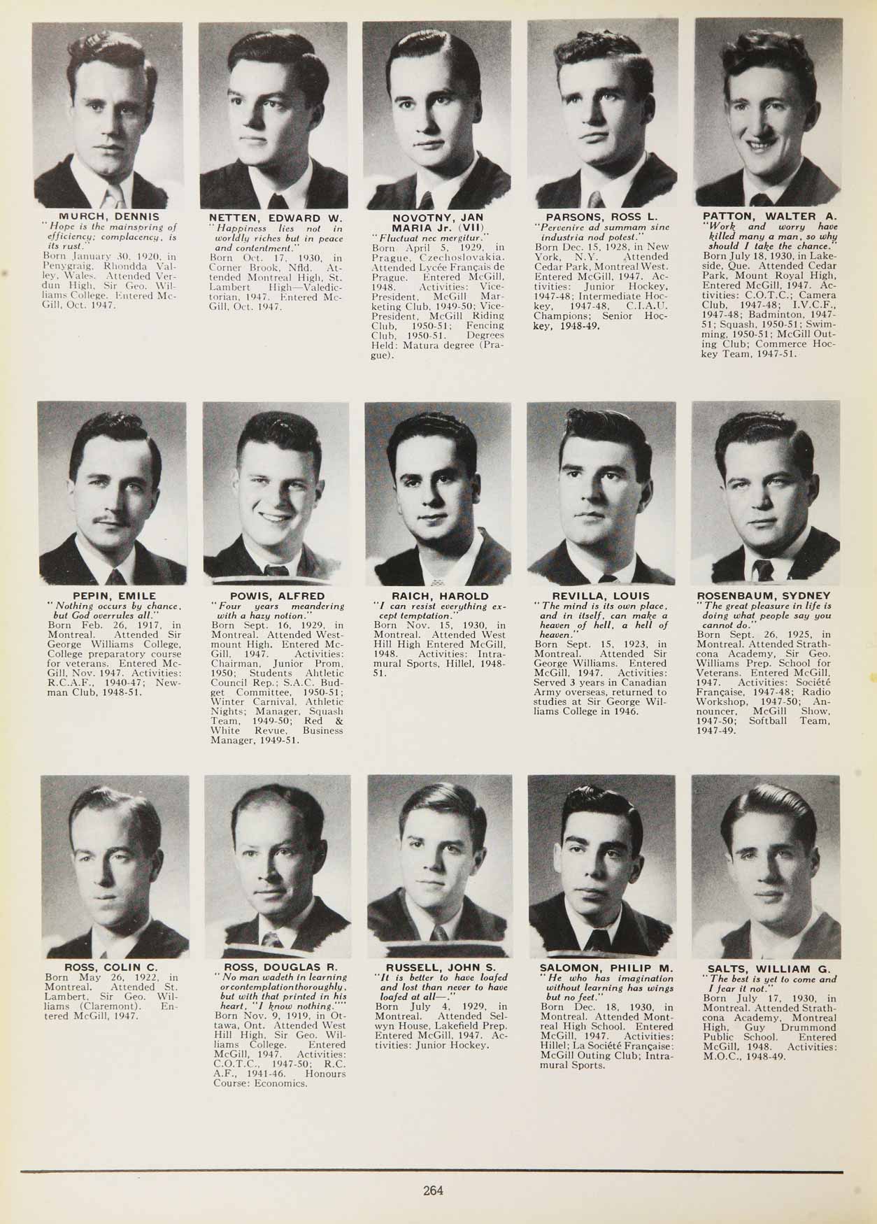 McGill Yearbook: 1951