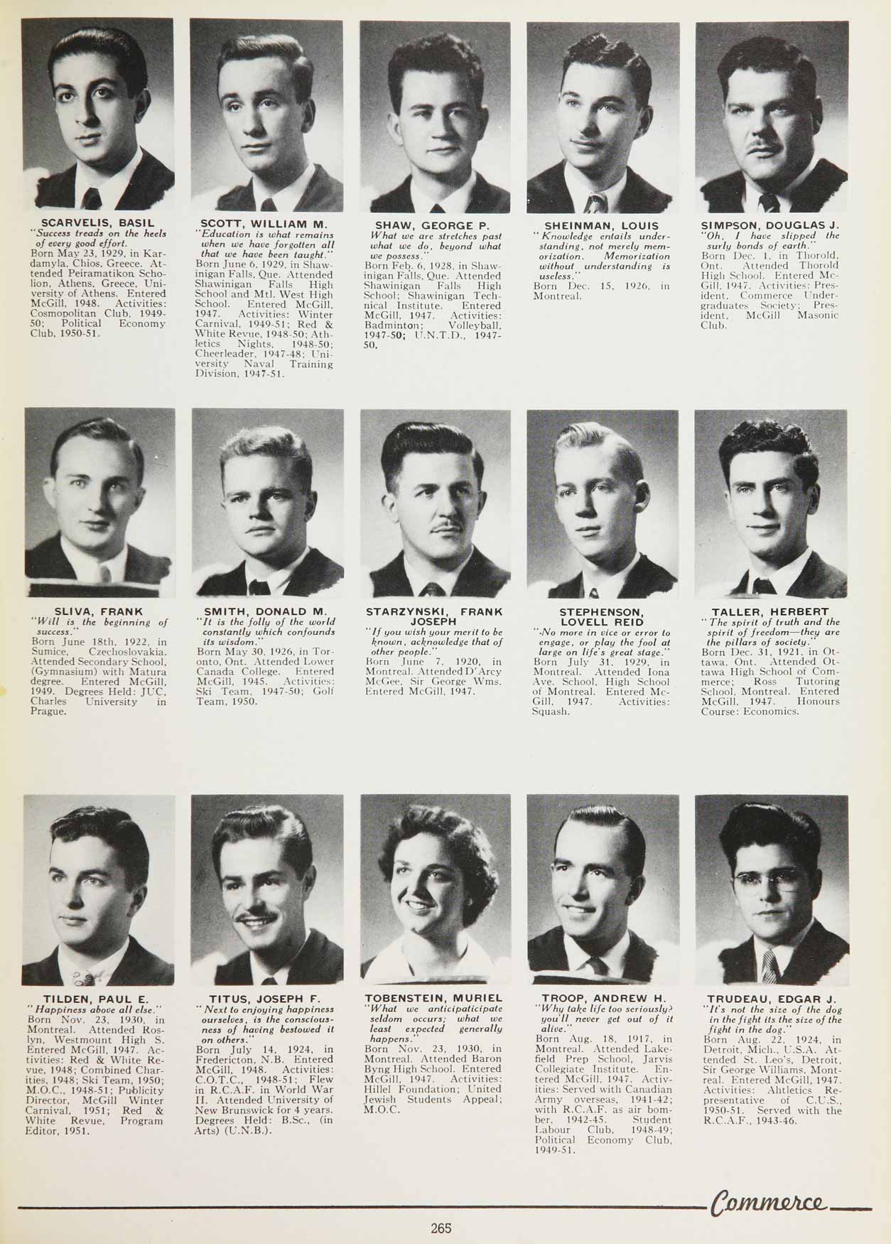 McGill Yearbook: 1951