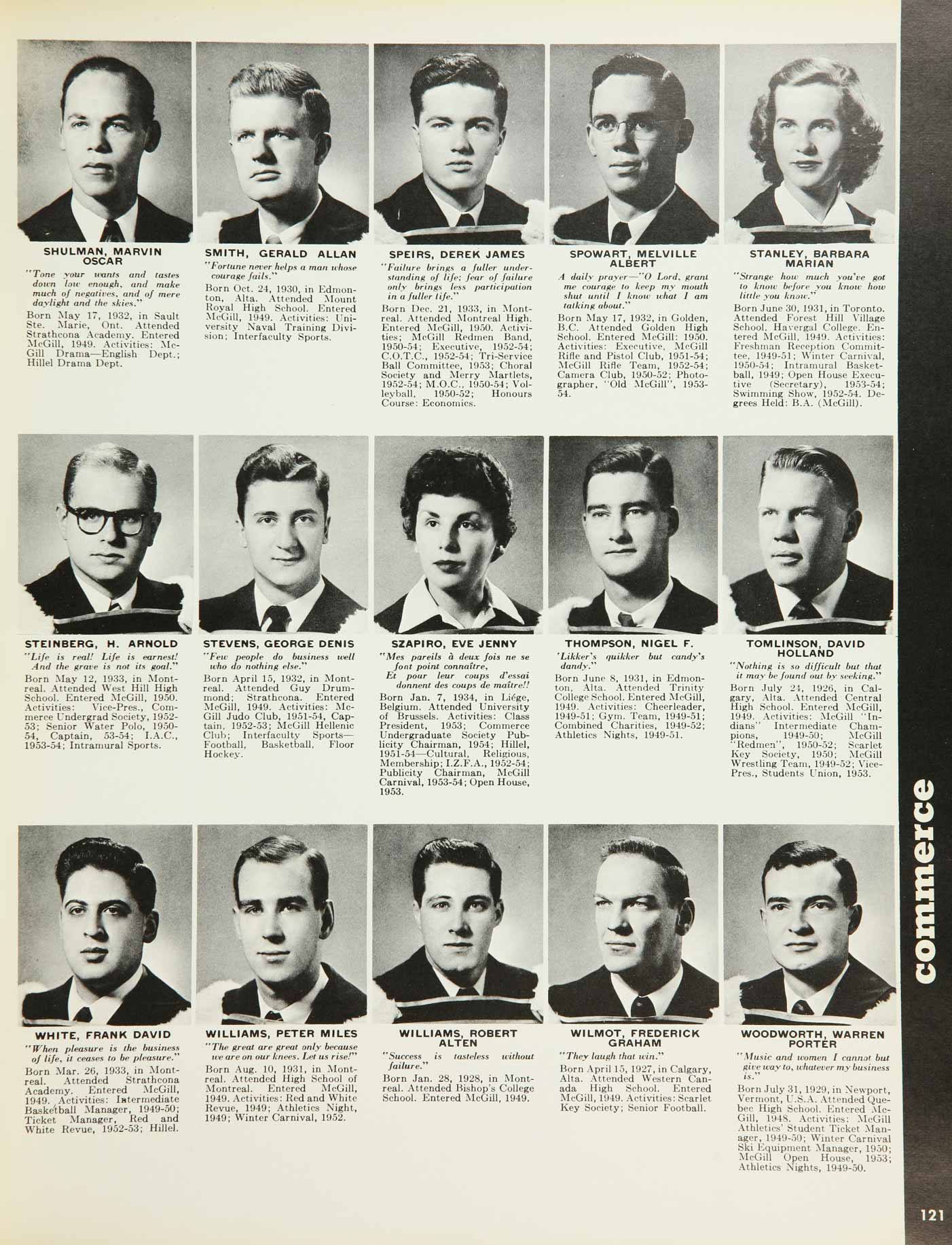 McGill Yearbook: 1954