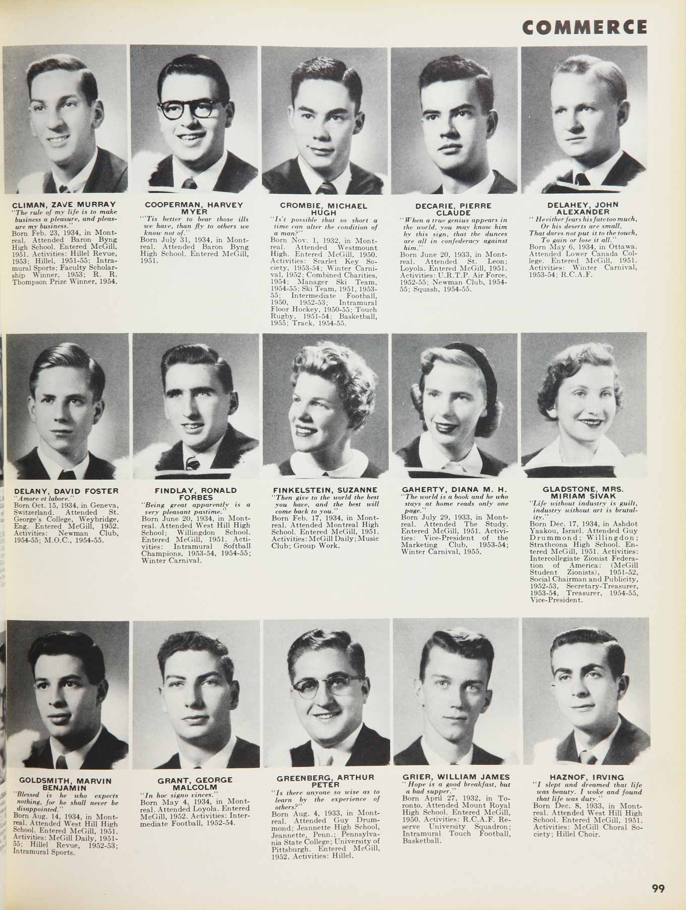 McGill Yearbook: 1955