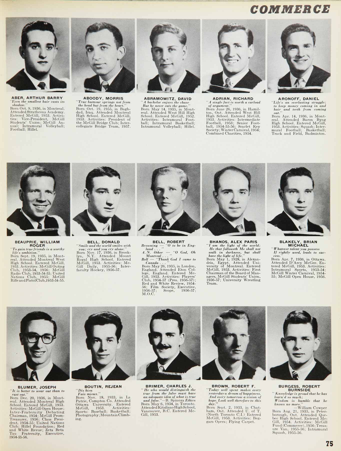 McGill Yearbook: 1957