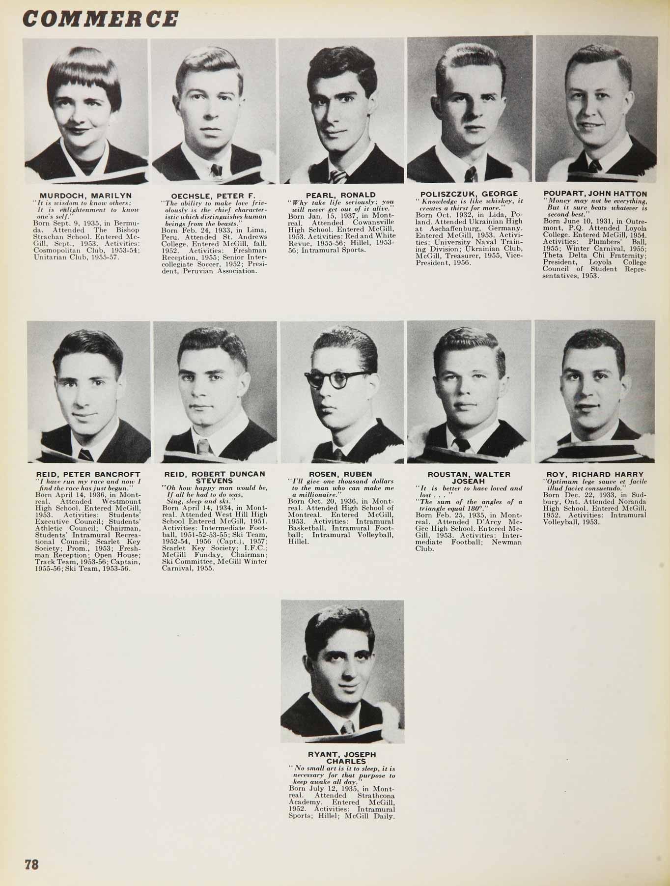 McGill Yearbook: 1957